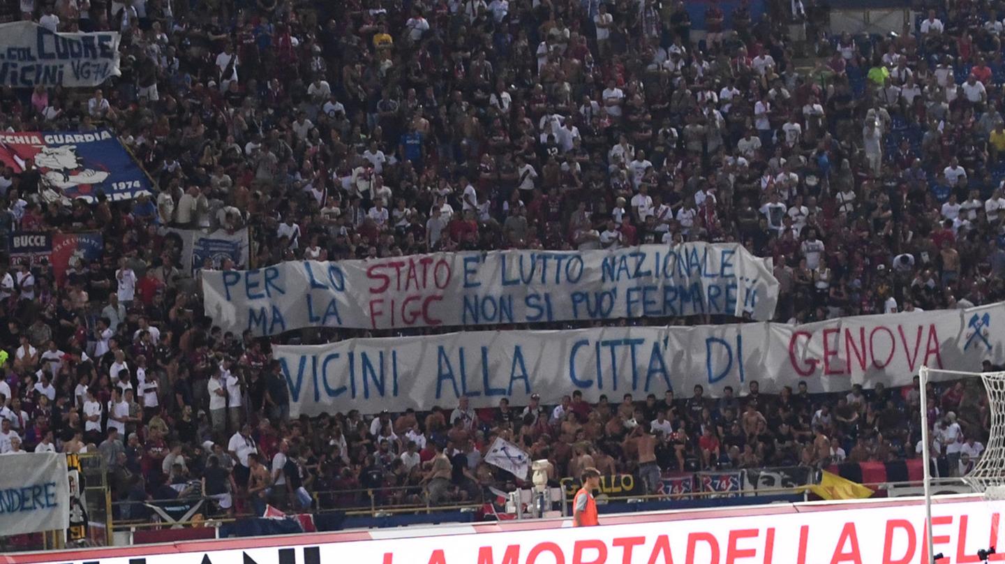 Bologna Fc Spal I Tifosi Contestano La Figc