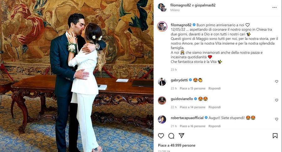 Giorgia Palmas E Filippo Magnini Oggi Il Matrimonio In Chiesa