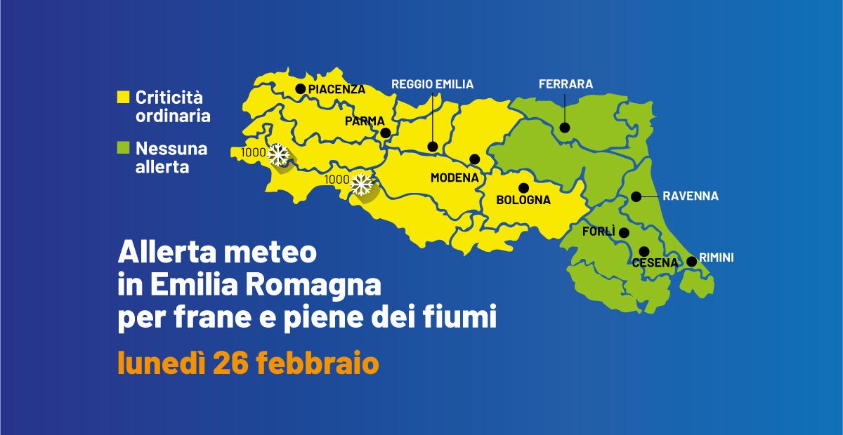 Maltempo Domani In Emilia Romagna Le Zone A Rischio Con Lallerta Gialla