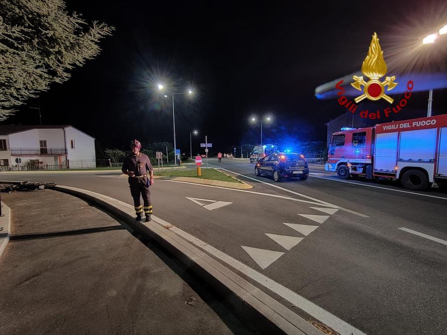 Ficarolo Incidente Stradale Auto Contro Moto Ferito Il Motociclista