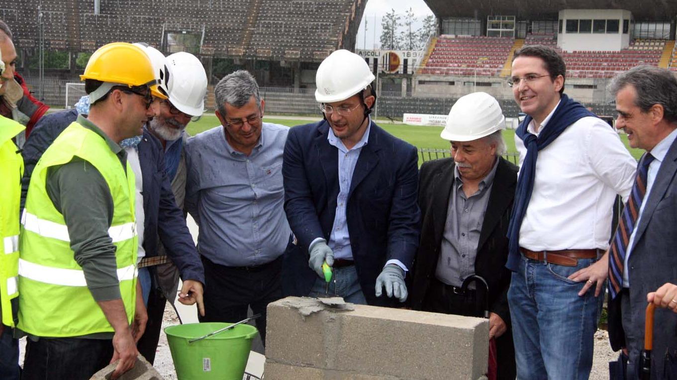 Stadio Del Duca Ecco La Prima Pietra Della Tribuna Est