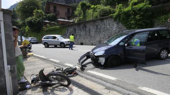 Schianto Tra Auto E Moto Due Feriti