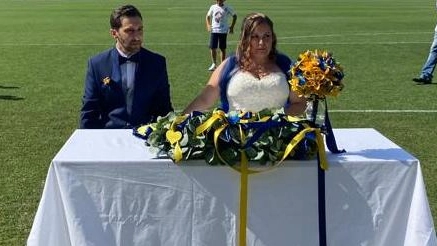 Il matrimonio allo stadio Braglia