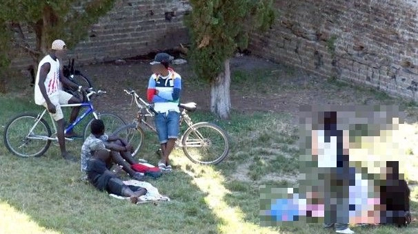 Alcuni ragazzi che frequentano il Parco Cervi