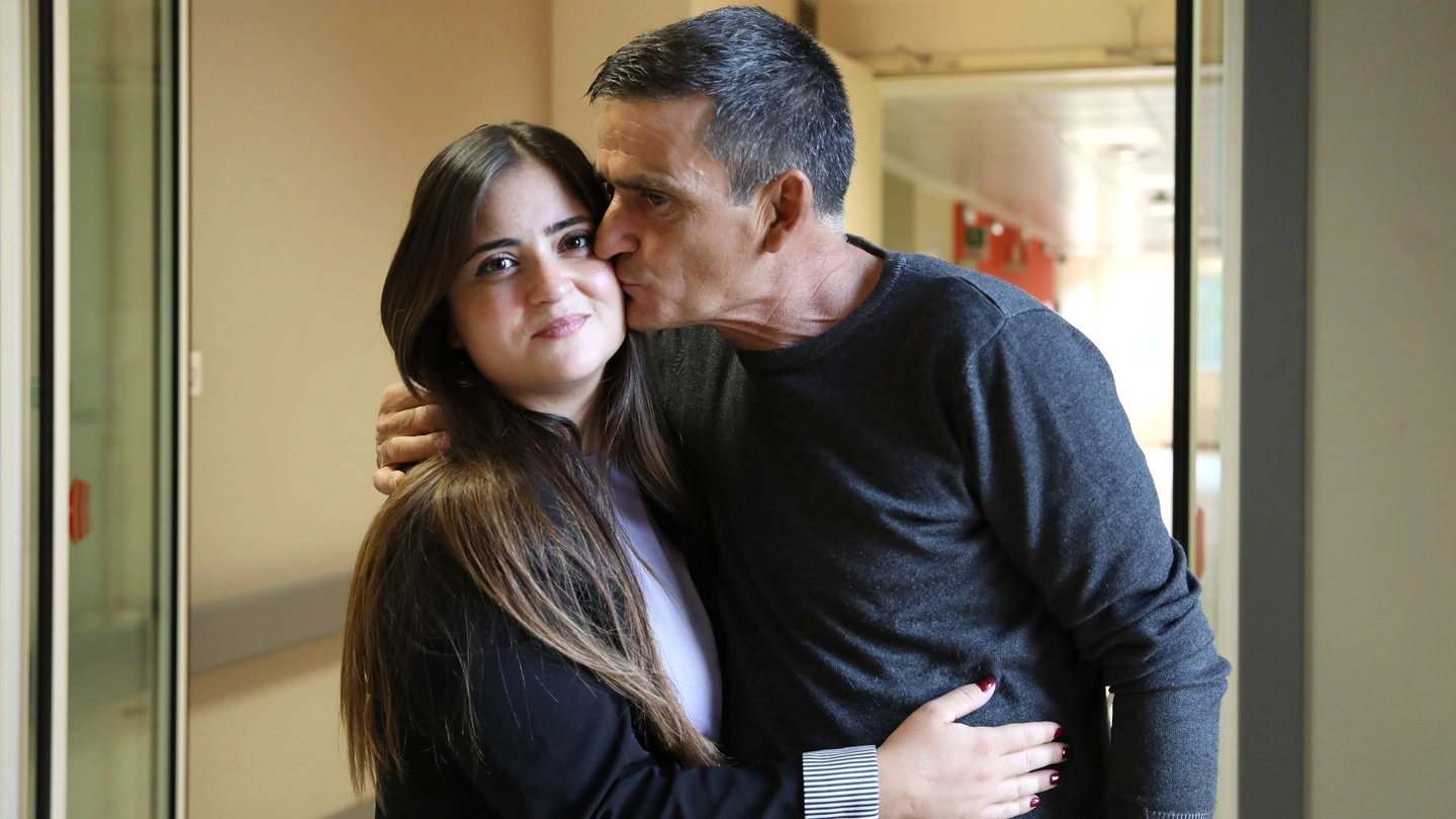 Arianna, 28 anni, e il padre Raffaele Urgesi, 56: dimessi dal Policlinico