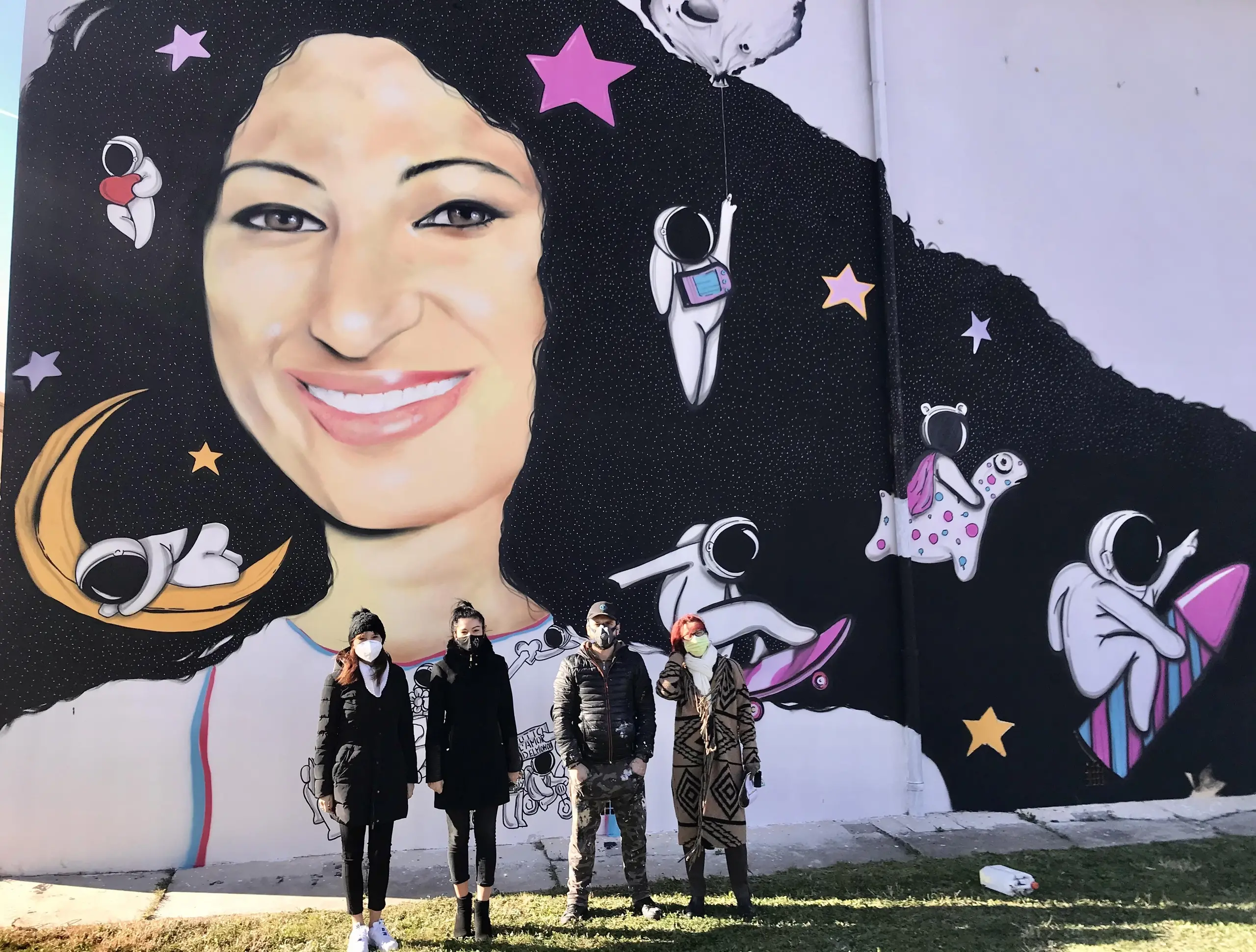 Murales per Ishrak, vittima di femminicidio