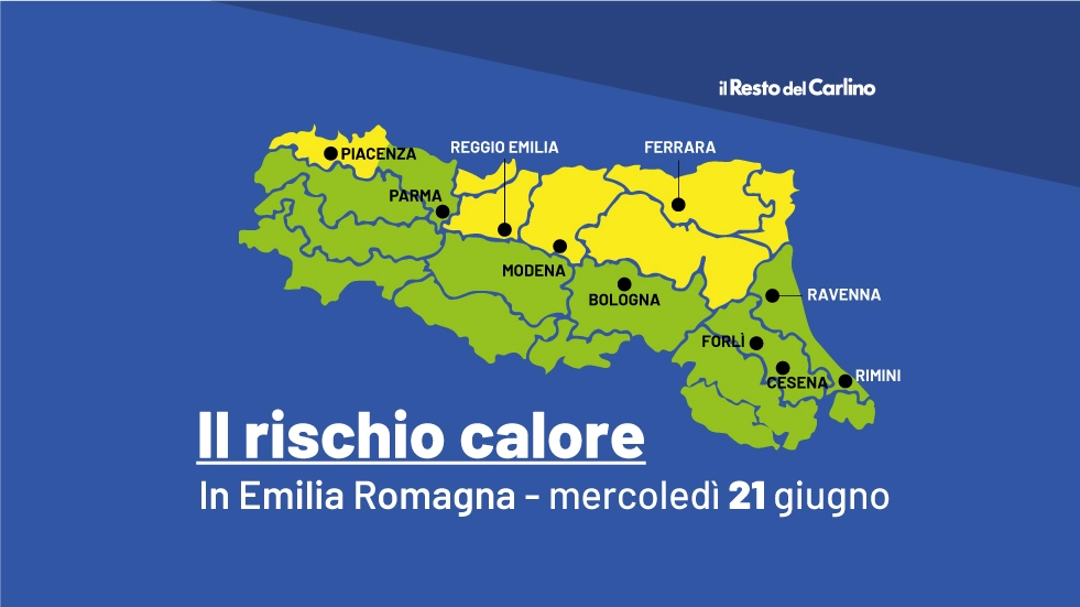 L'ondata di caldo afoso in arrivo mercoledì 21 giugno