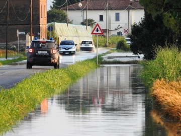 Nubifragio Ravenna, ancora bombe d’acqua e grandine nella Bassa Romagna