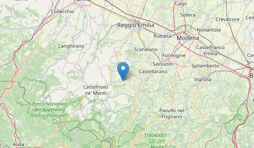 Terremoto oggi a Reggio Emilia: scossa a Carpineti