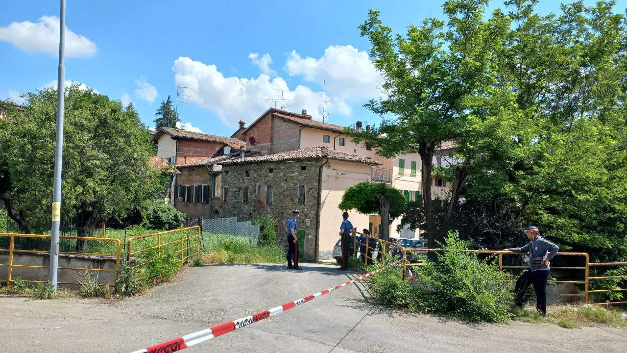 Il luogo dell'omicidio suicidio nella frazione di Castellarano (Reggio Emilia)