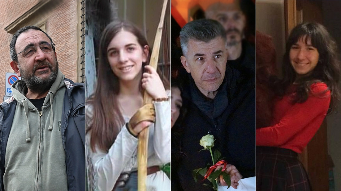 Il padre di Chiara Gualzetti (a sinistra) e quello di Giulia Cecchettin si incontreranno martedì a Padova ai funerali della 22enne