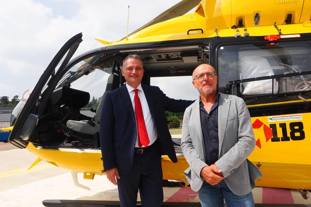 Elisoccorso potenziato in Emilia Romagna: nella foto Raffaele Donini e Antonio pastori