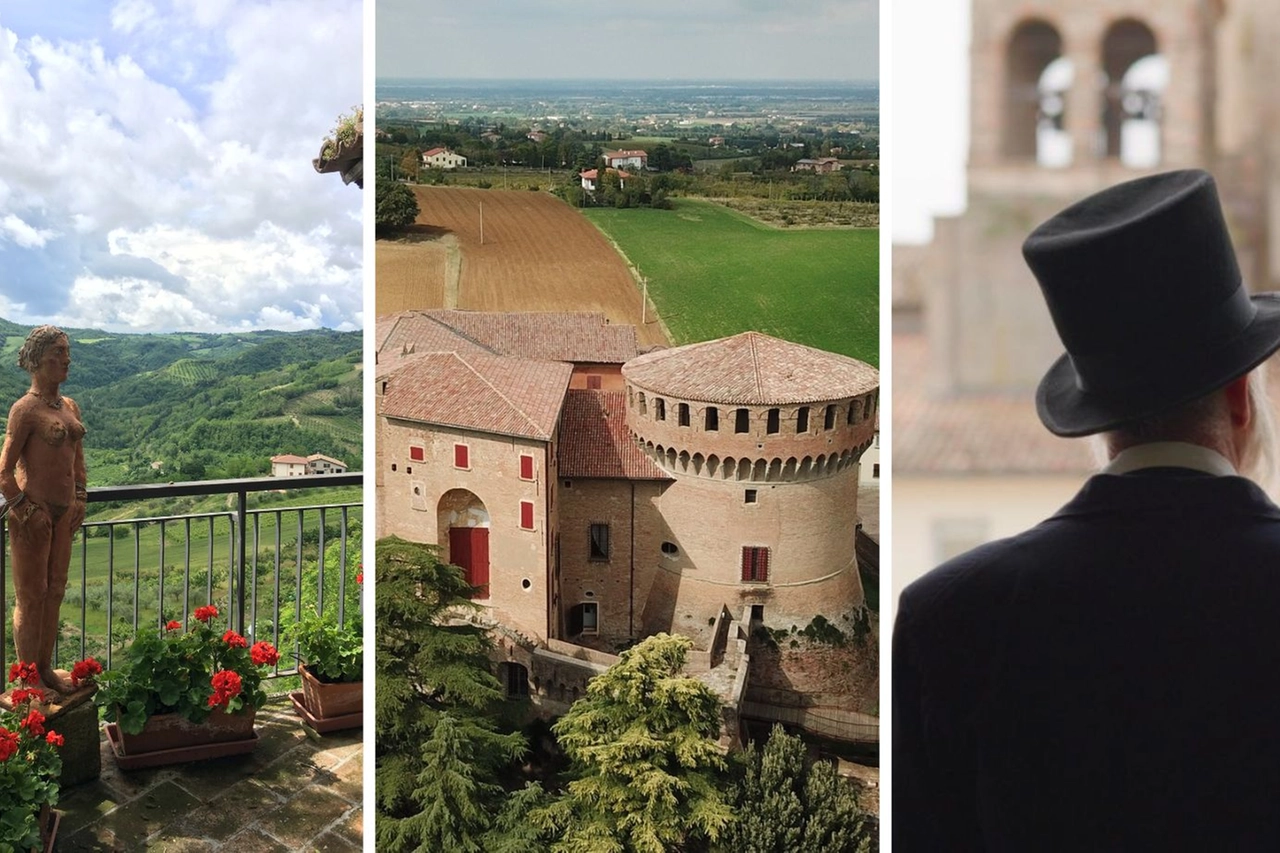 Casa dell'Upupa. Rocca di Dozza. Artusi dalla finestra