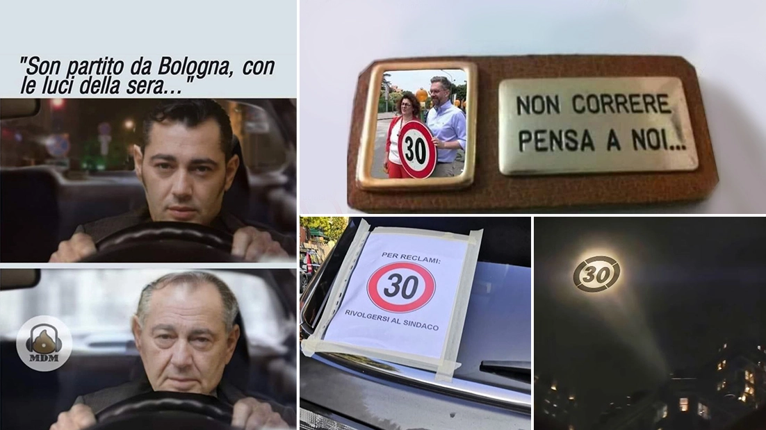 Tra i meme,  Luca Carboni sulle note di ‘Mare Mare’ e un ‘santino’ con il sindaco Lepore e l’assessore alla Mobilità Orioli