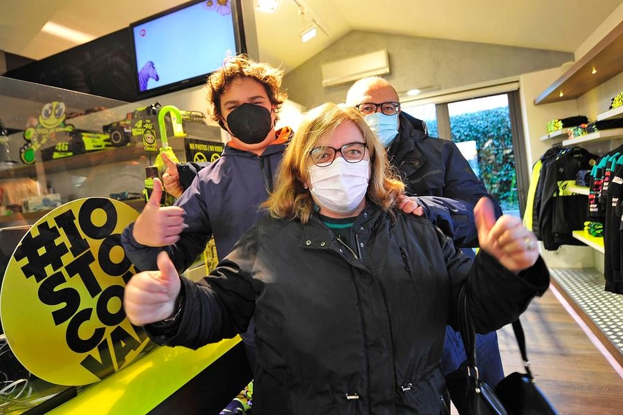 I tifosi arrivati da Milano (foto Toni)