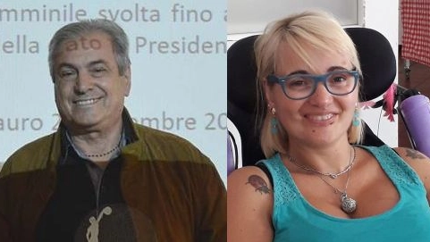 Il padre Giancarlo Leonardi  e la figlia Federica