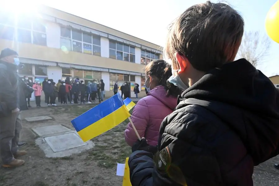 Ucraina, i bambini accolti a scuola a San Lazzaro