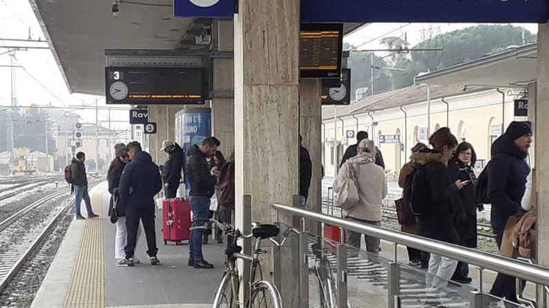 I pendolari alla stazione di Ravenna
