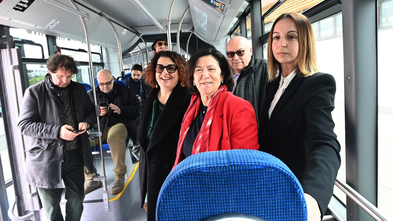 Presentati i nuovi eco-bus Tper per la linea suburbana ed extraurbana di Bologna (foto Schicchi)