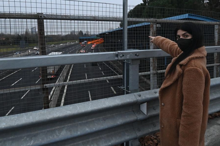 Il ponte tra San Donnino e il Pilastro, sullo svincolo numero 9