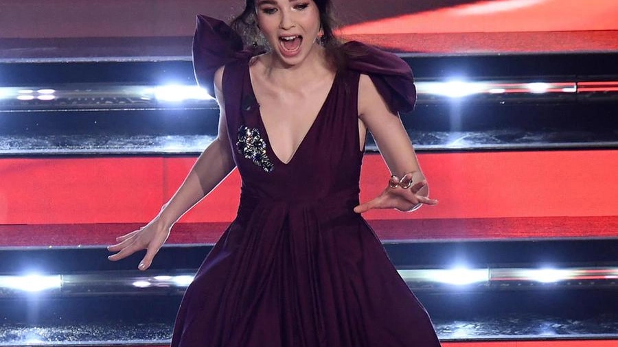 Matilda De Angelis a Sanremo 2021 (foto Ansa)