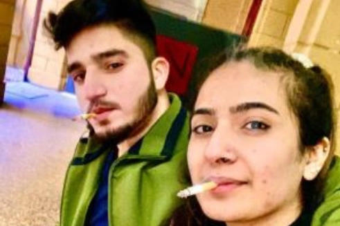 Saman Abbas, uccisa a 18 anni, con il fidanzato Saqib