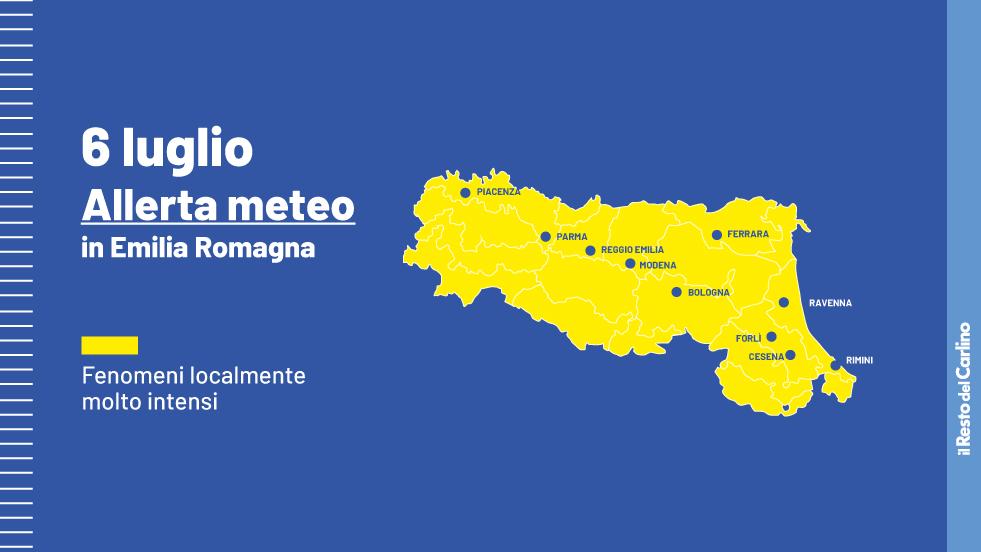 Allerta Temporali In Emilia Romagna Per Il 6 Luglio, Poi Arriva Il ...