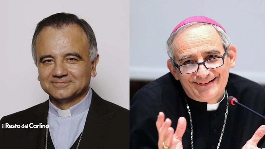 Da sinistra don Erio Castellucci e Monsignor Matteo Zuppi