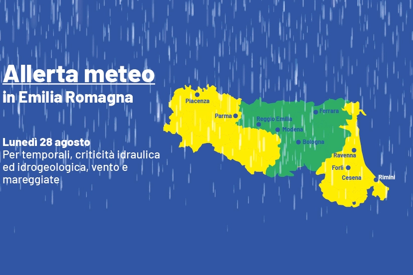 Gli effetti del ciclone Poppea in Emilia Romagna: le previsioni per lunedì 28 agosto