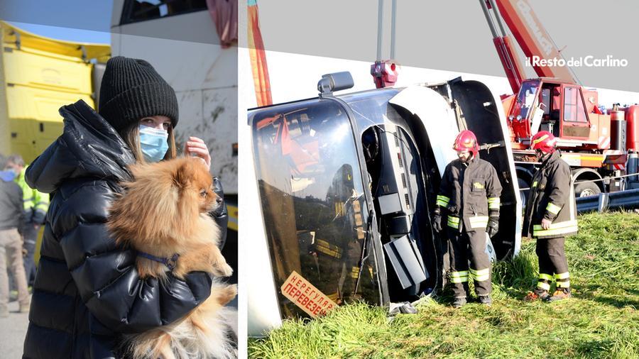 Incidente Oggi In A14, Pullman Di Ucraini Si Ribalta: Morta Una Profuga