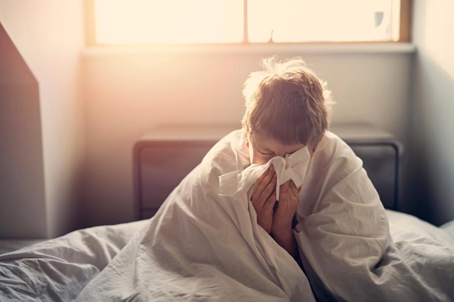 I bambini sono particolarmente colpiti dall'influenza 