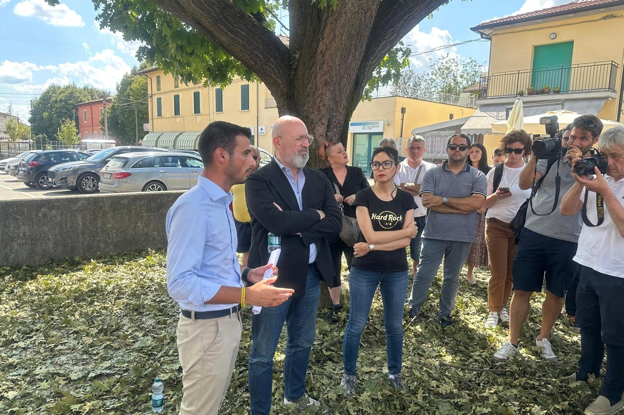 Bonaccini e Priolo in visita alle zone colpite dal nubifragio