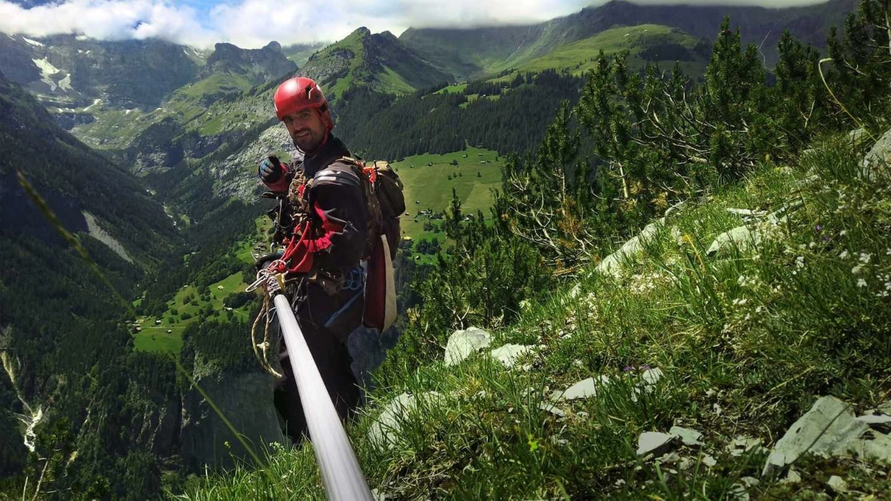 Stefano Farolfi durante uno dei suoi viaggi