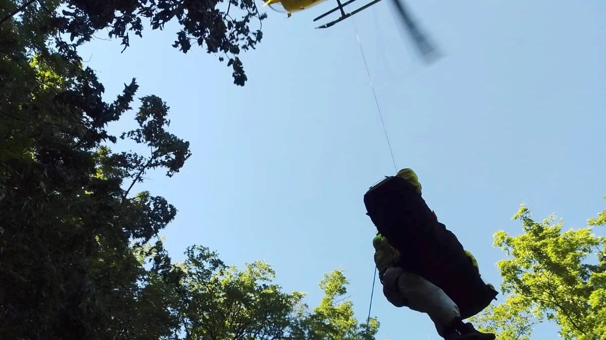 Un'immagine di repertorio del soccorso 