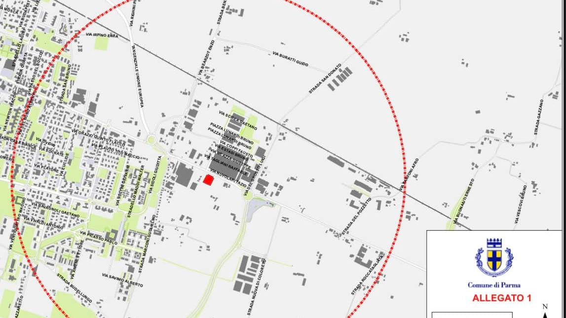 Limitazioni nel raggio di 1,4 km intorno all'area dell'incendio di via Emilio Lepido a Parma