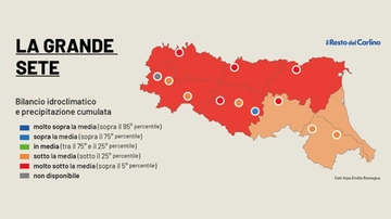 Caldo record in Emilia Romagna: nel 2022 meno piogge degli ultimi 60 anni