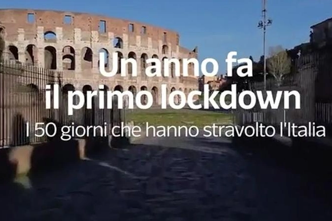 Covid, un anno fa il primo lockdown