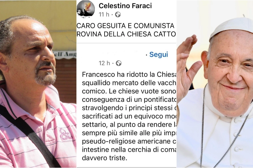 Celestino Faraci, il suo post e Papa Francesco