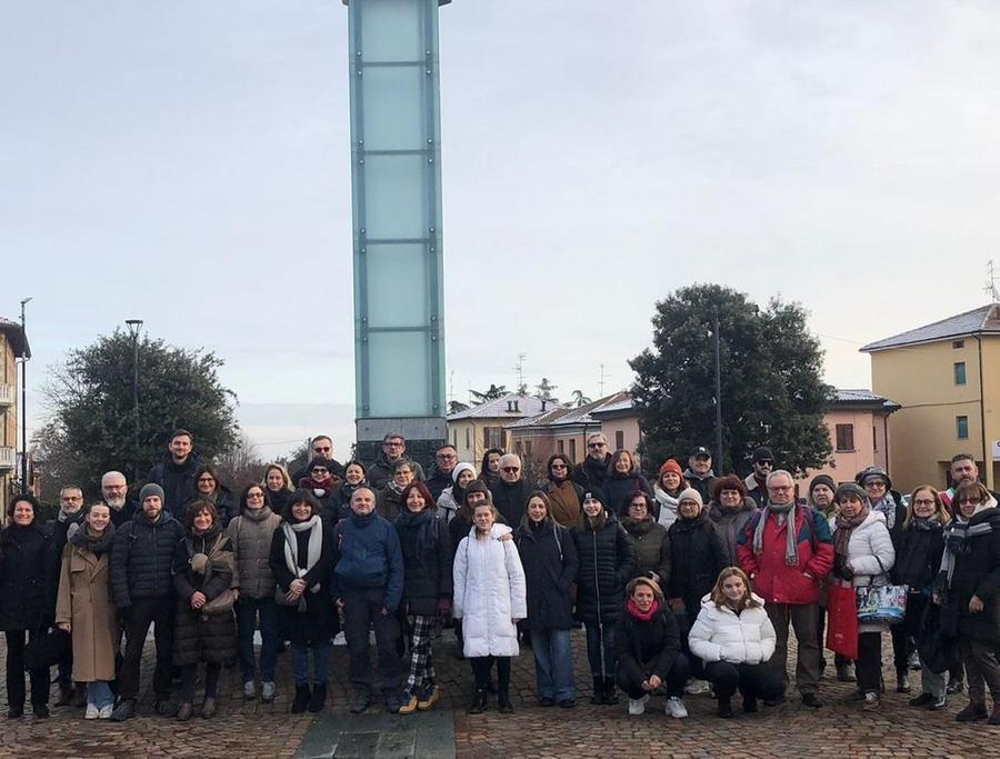 Una Delegazione Di Albinetani In Visita Al Memoriale Della Shoah