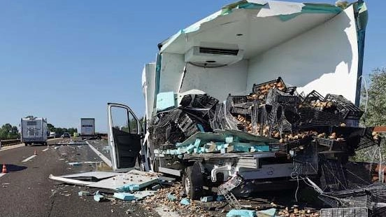 Rolo, scontro tra mezzi pesanti  Castelnovo,  ferita anche una bimba