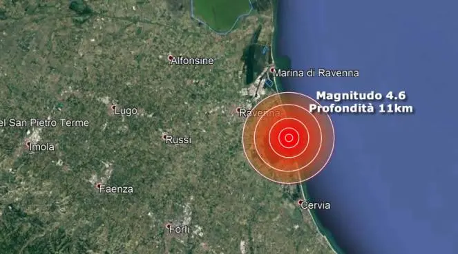 Terremoto Forlì, forte scossa di terremoto ma nessun danno