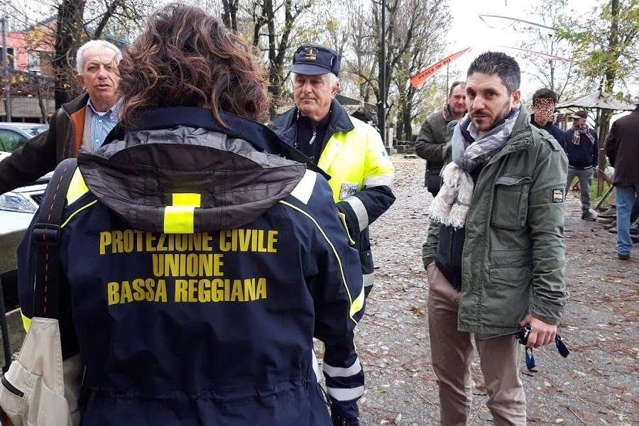 Protezione civile al lido Po