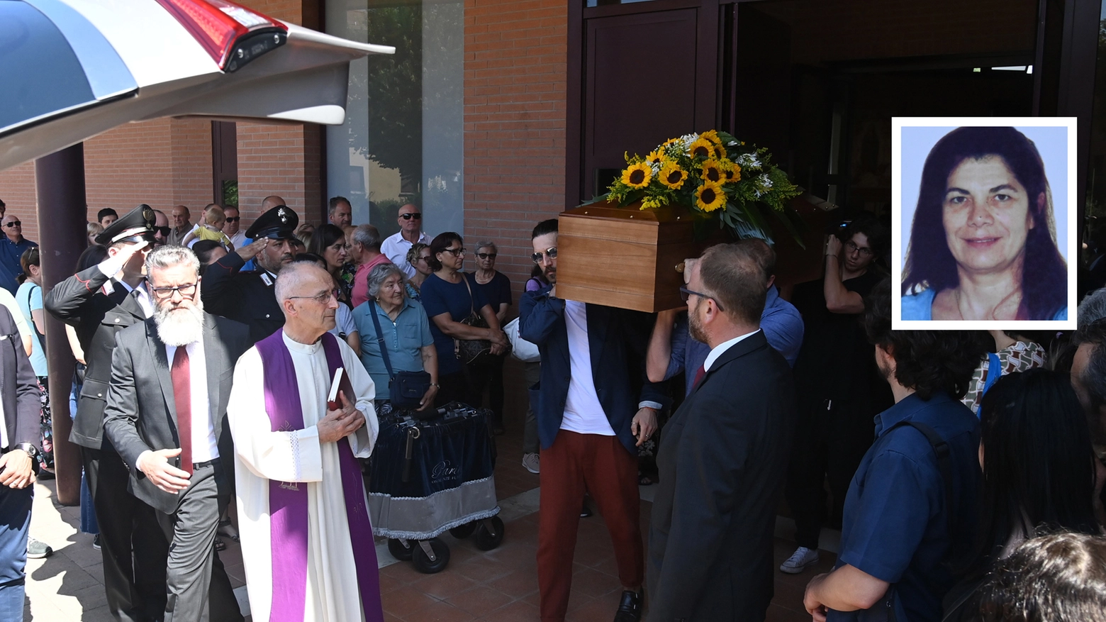Il funerale di Giusi Gualzetti a Monteveglio