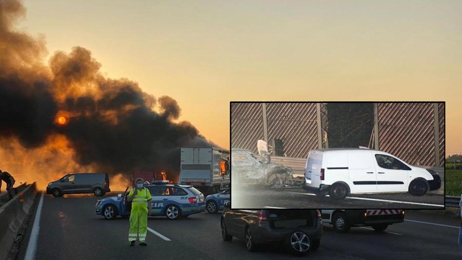 L'assalto al portavalori a Modena e la via di fuga dei banditi (foto Fiocchi)