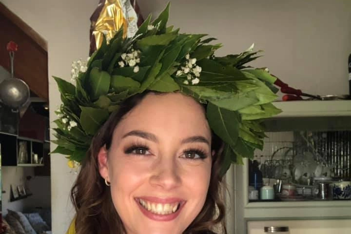 Alice Manfrini il giorno della sua laurea