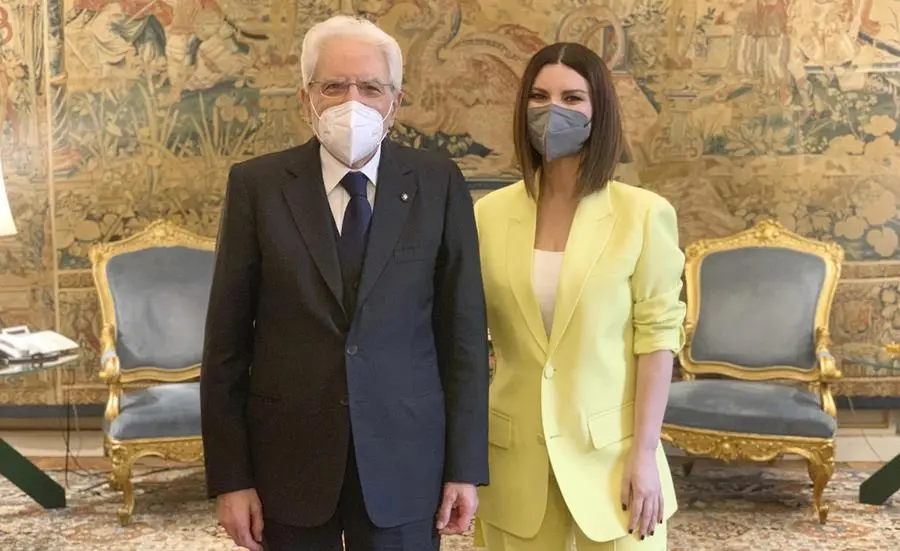 Laura Pausini al Quirinale: "Grande affetto dagli italiani"