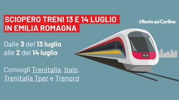 Sciopero dei treni 13 e 14 luglio in Emilia Romagna: le fasce garantite