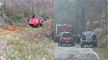 Bologna: un altro incidente a Monterenzio, auto finisce nel burrone