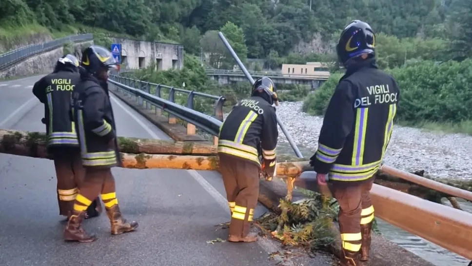 Maltempo, un intervento dei vigili del fuoco