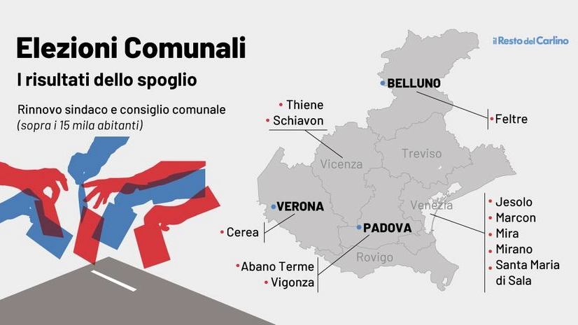 Risultati elezioni comunali in Veneto